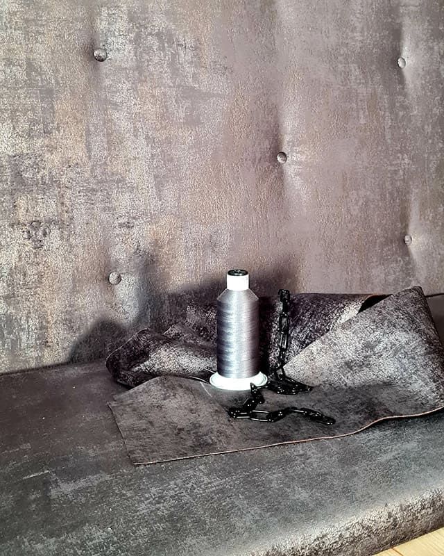 Stoffmuster Polsterung Silber Grau Raumdesign Stefanie